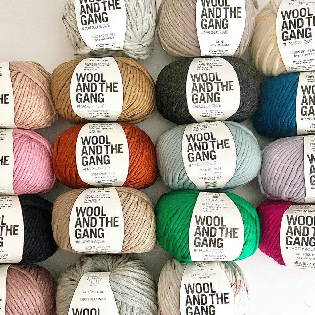 New Wool and the Gang Crazy Sexy Wool colors in stock