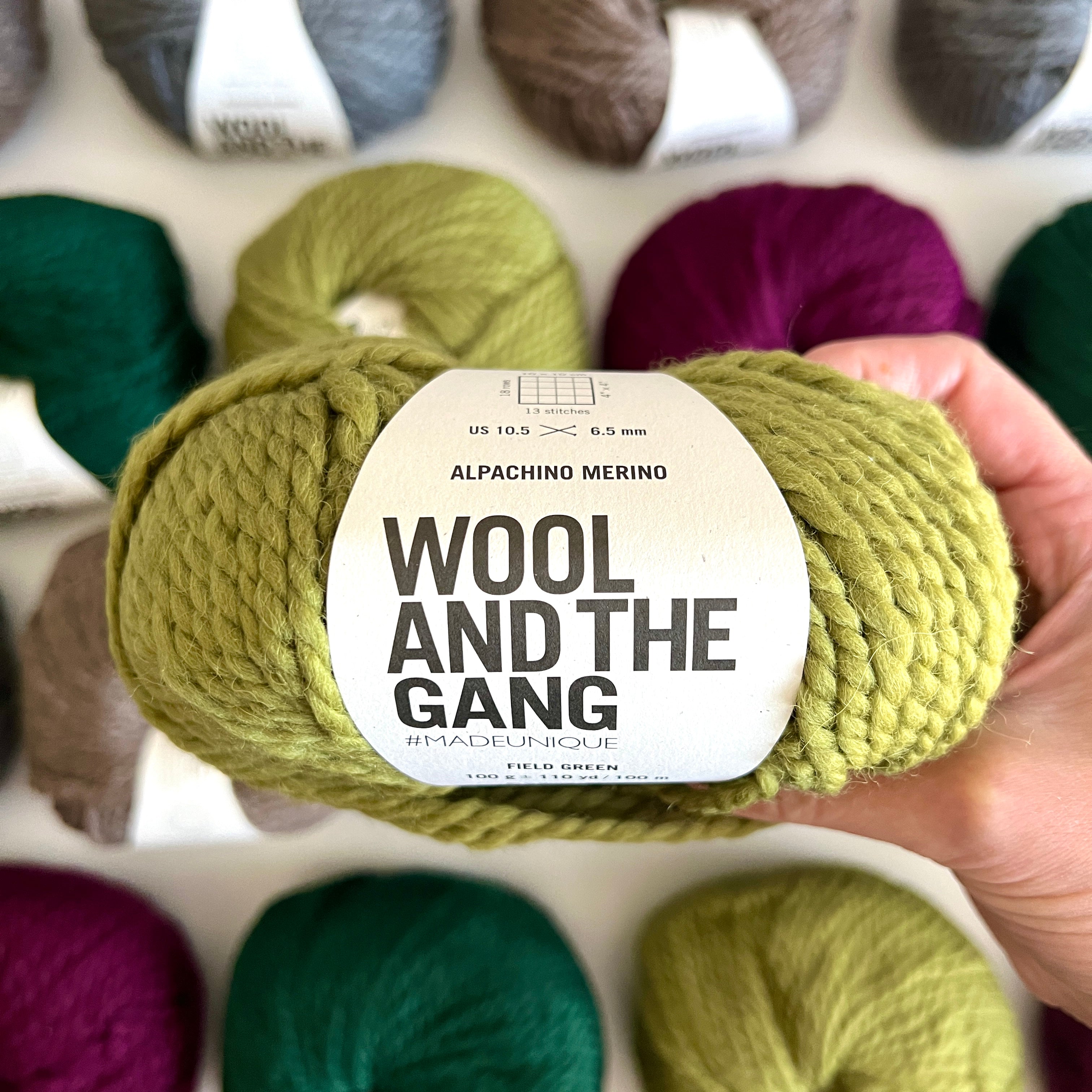 Wool and the gang alpachino merino yarn at three birds yarn studio merino wool