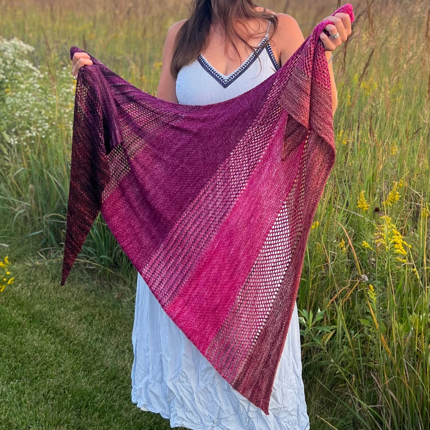 New pattern: Shawl In Reverse
