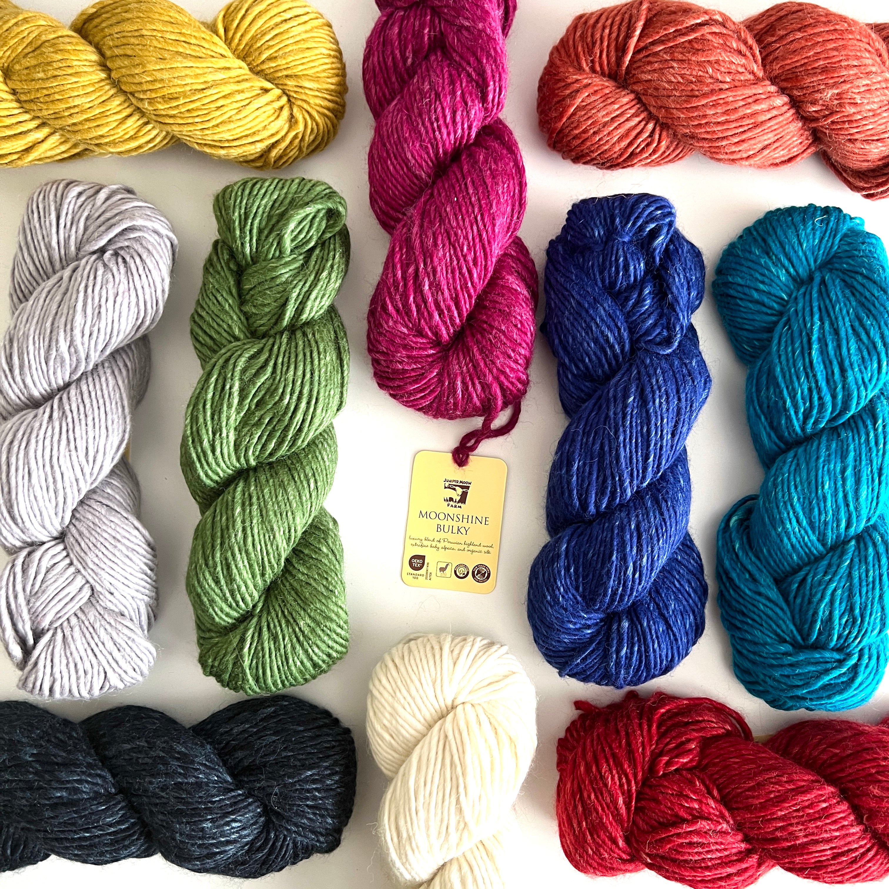 Juniper moon farm moonshine bulky bulky weight yarn three birds yarn studio