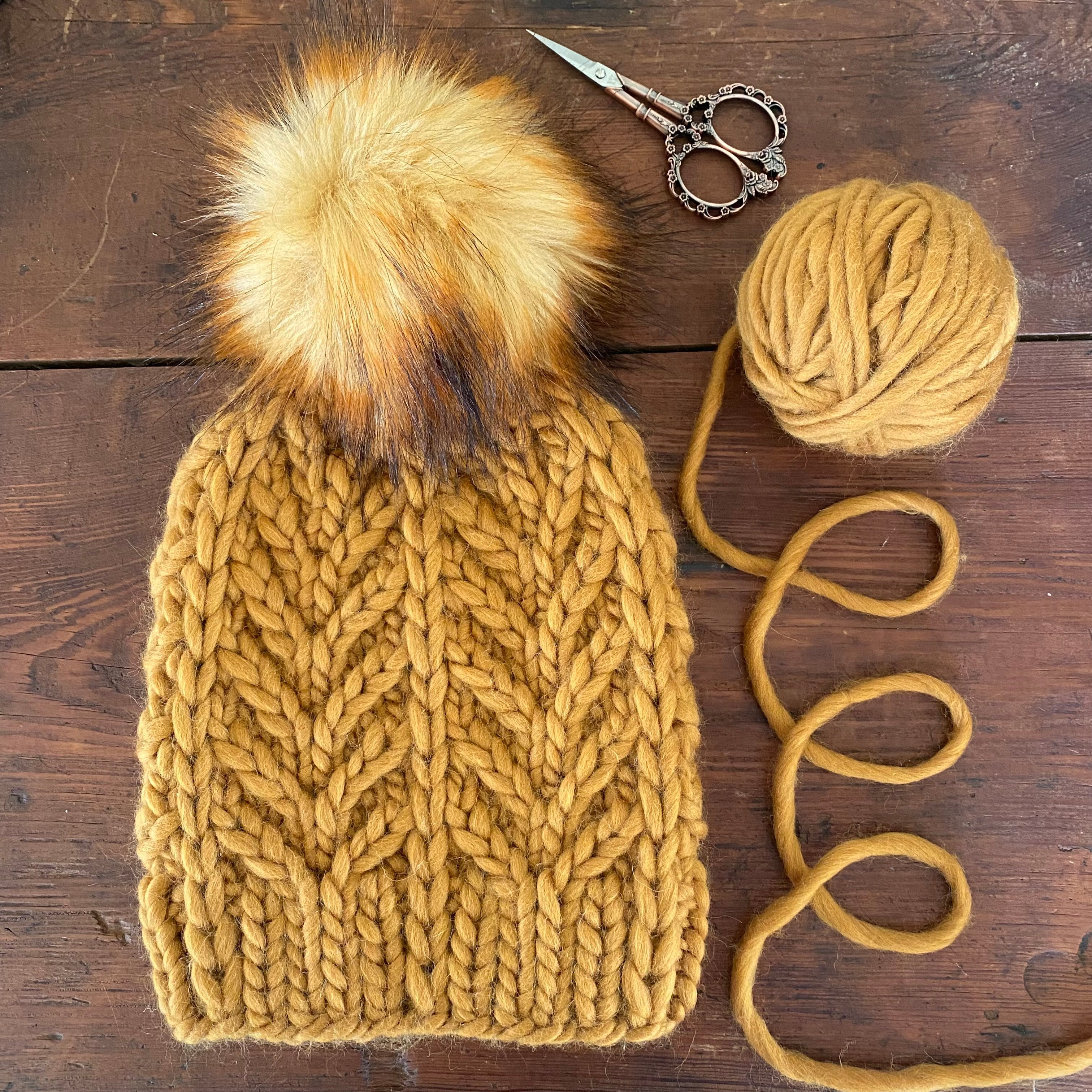 Deco Palm Beanie Pattern