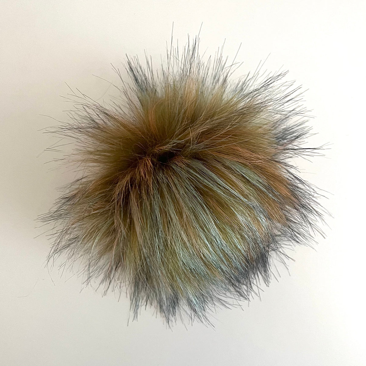 THE POM - BROWN luxury faux fur pom pom