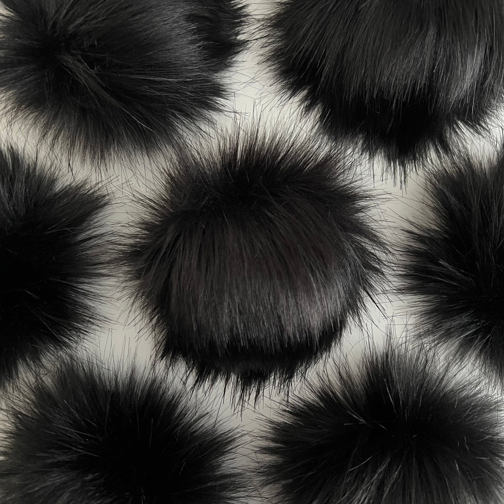 emo faux fur luxury pom pom for hand knit knitting hats three birds yarn studio