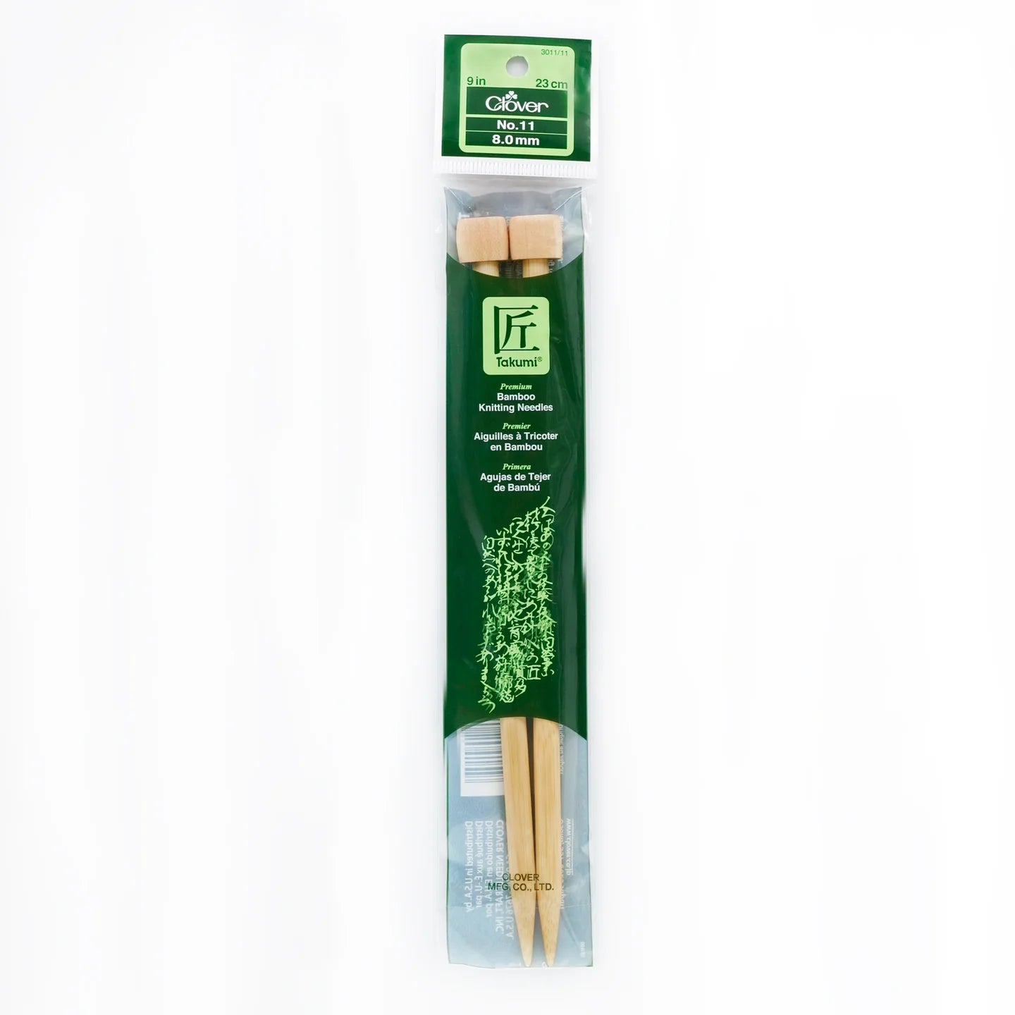 Clover 9" single point size US 11 (8.0mm)
