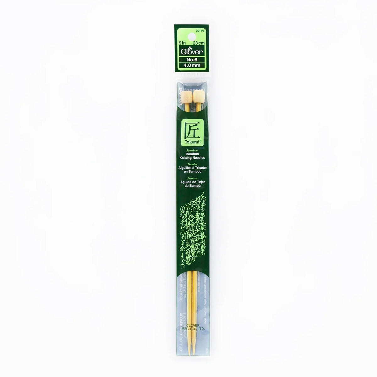 Clover 9" single point size US 6 (4.0mm)