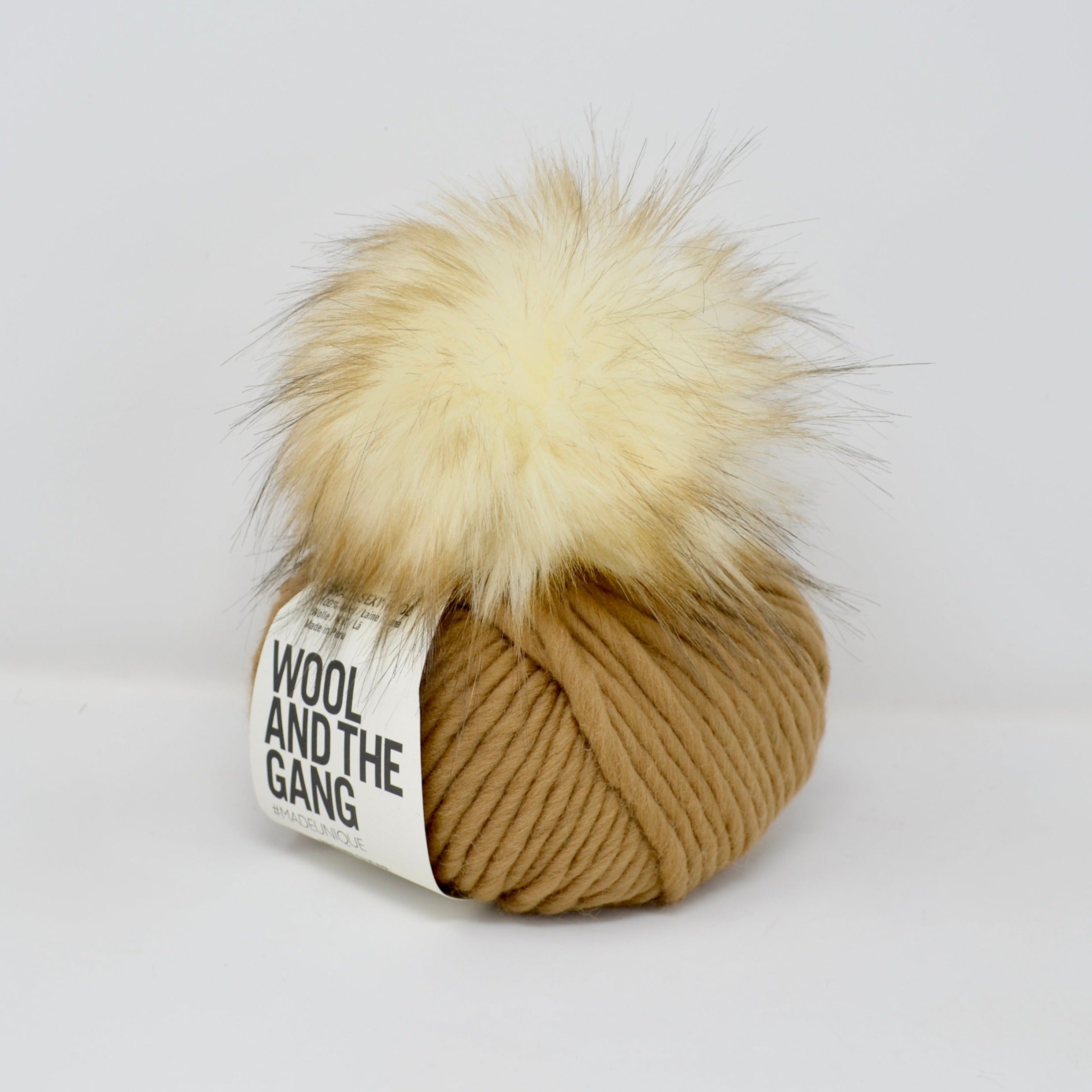Super Bulky Skein + Pom Kit (Brown Sugar/Toasted Marshmallow)