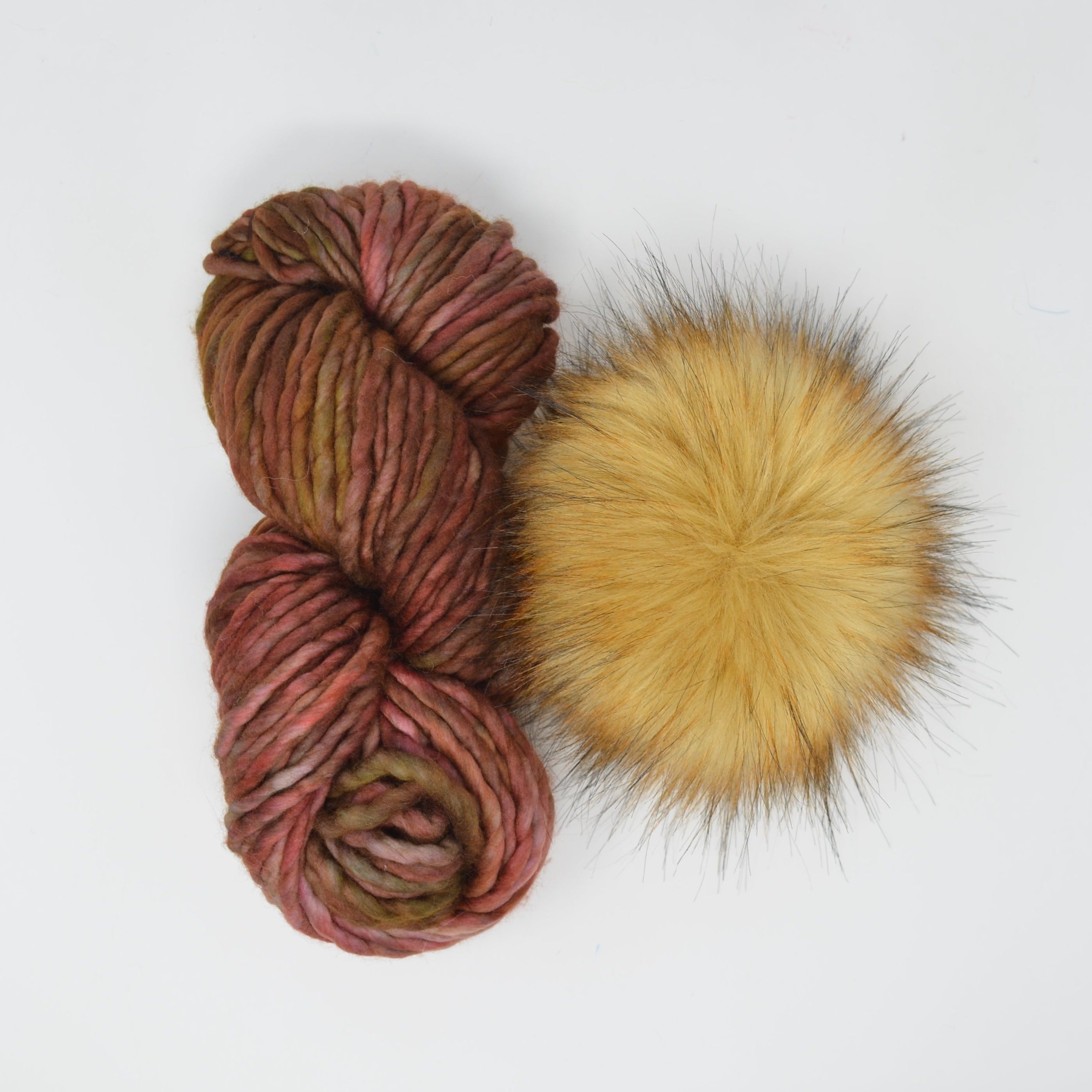 Super Bulky Skein + Pom Kit (Oxido/Cinnamon)