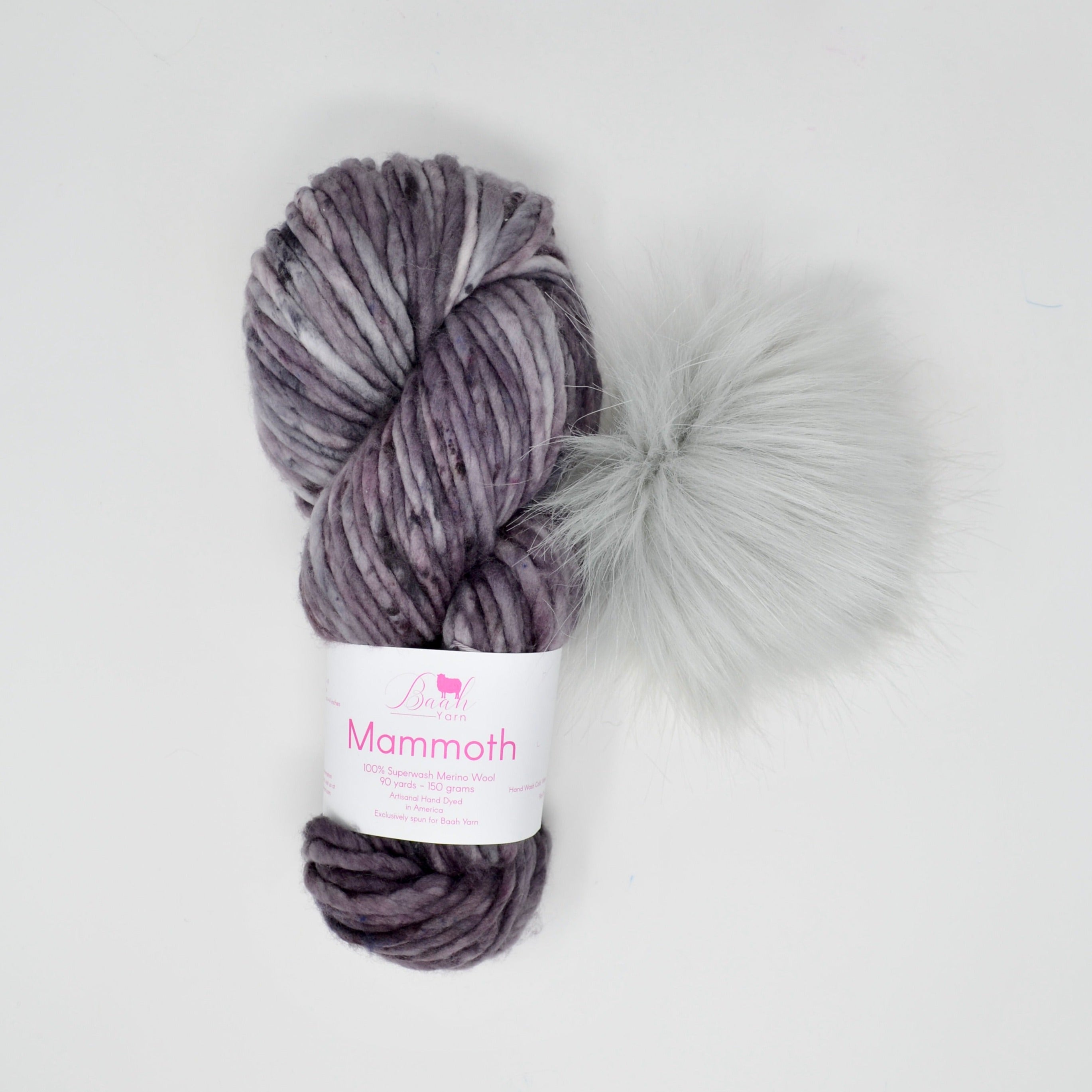Super Bulky Skein + Pom Kit (Krona-logical/Frost)