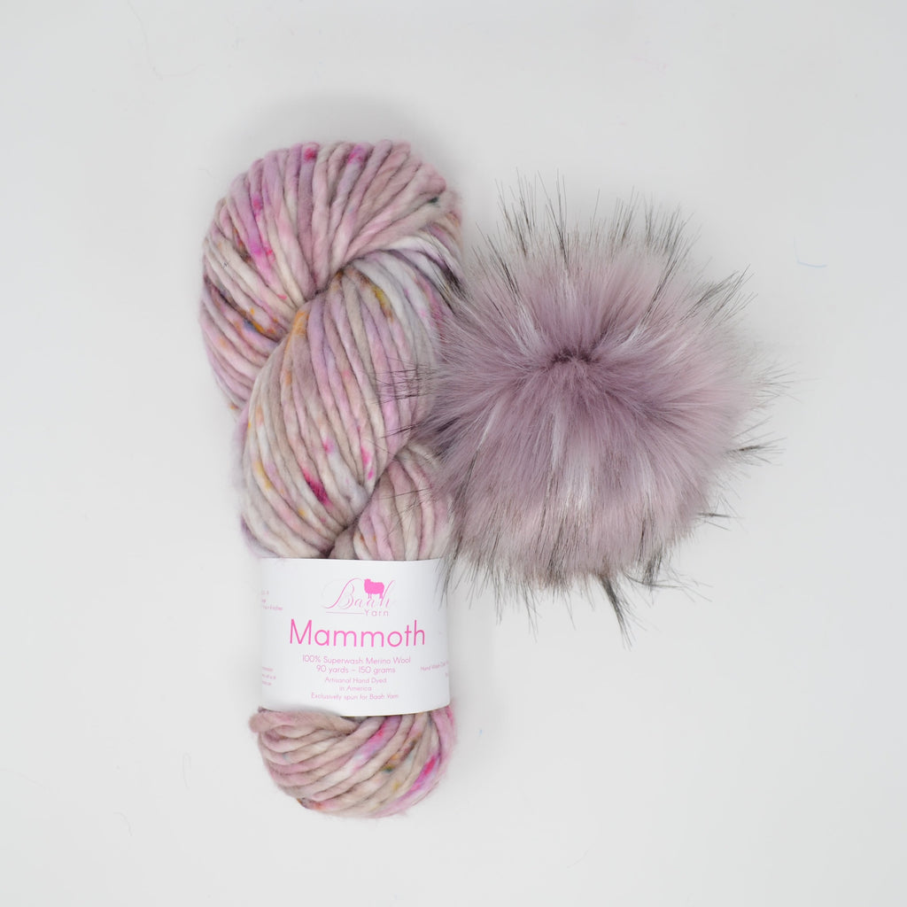 Super Bulky Skein + Pom Kit (La Vie En Rose/Lilac)