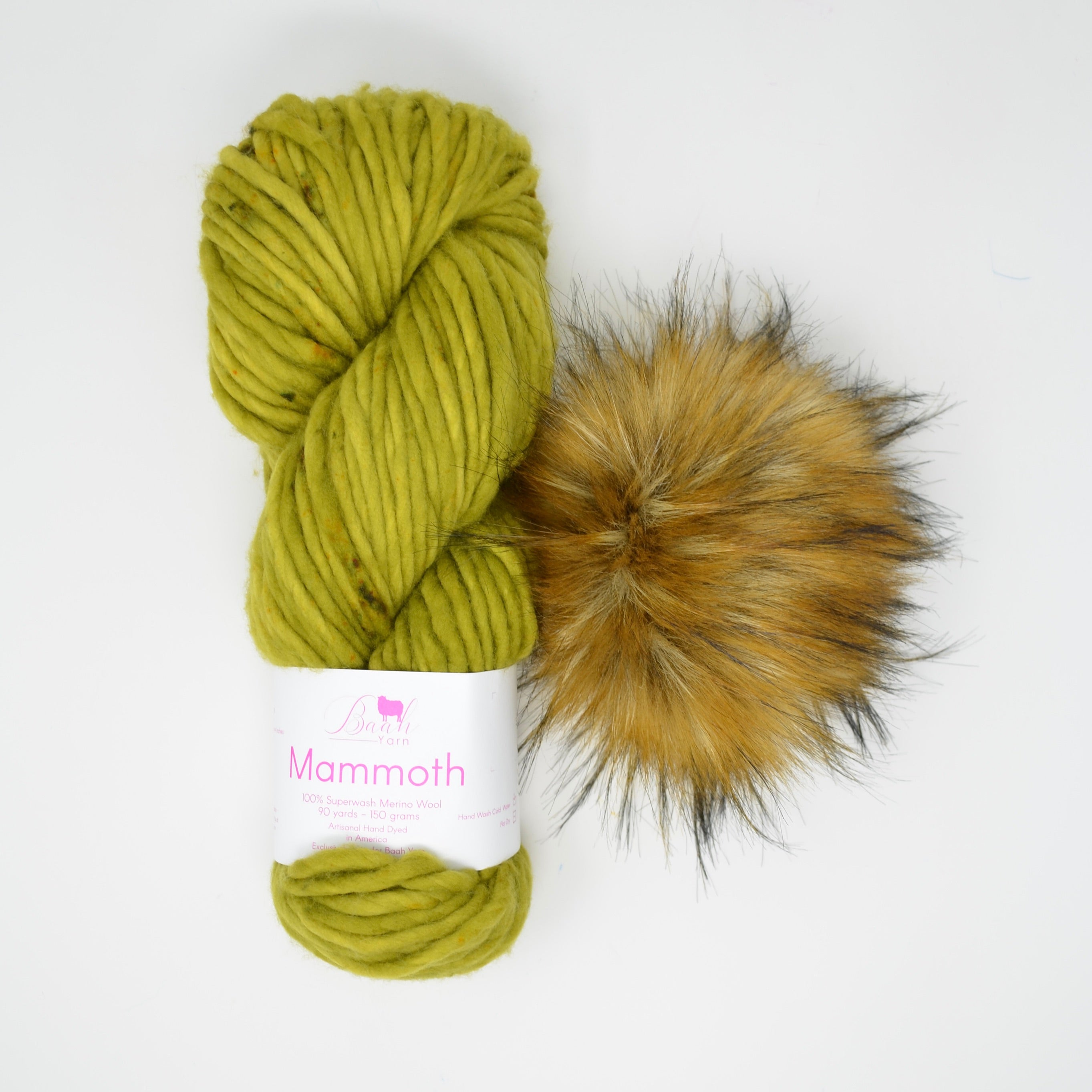 Super Bulky Skein + Pom Kit (Irish Moss/Kodiak)