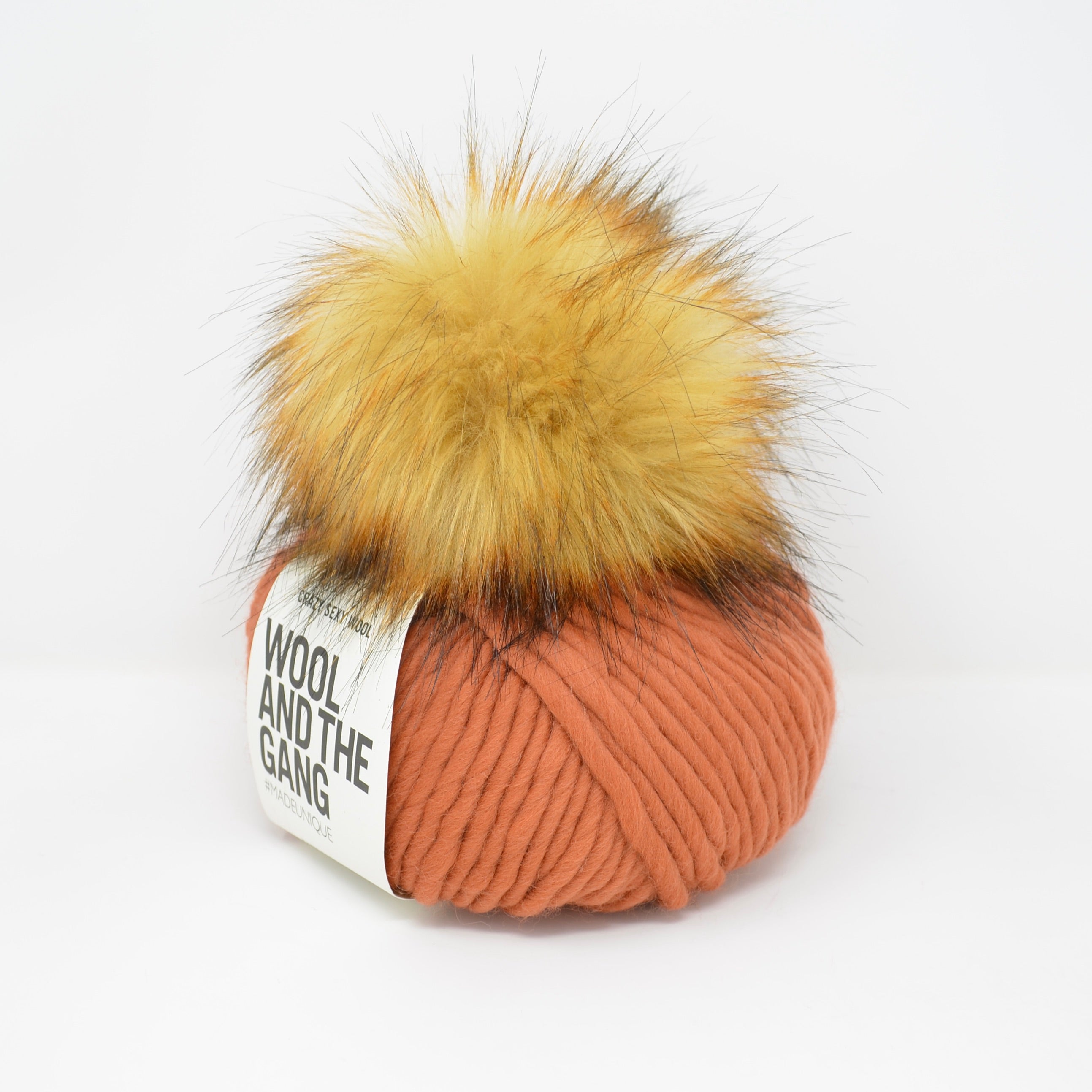 Super Bulky Skein + Pom Kit (Earthy Orange/Cinnamon)