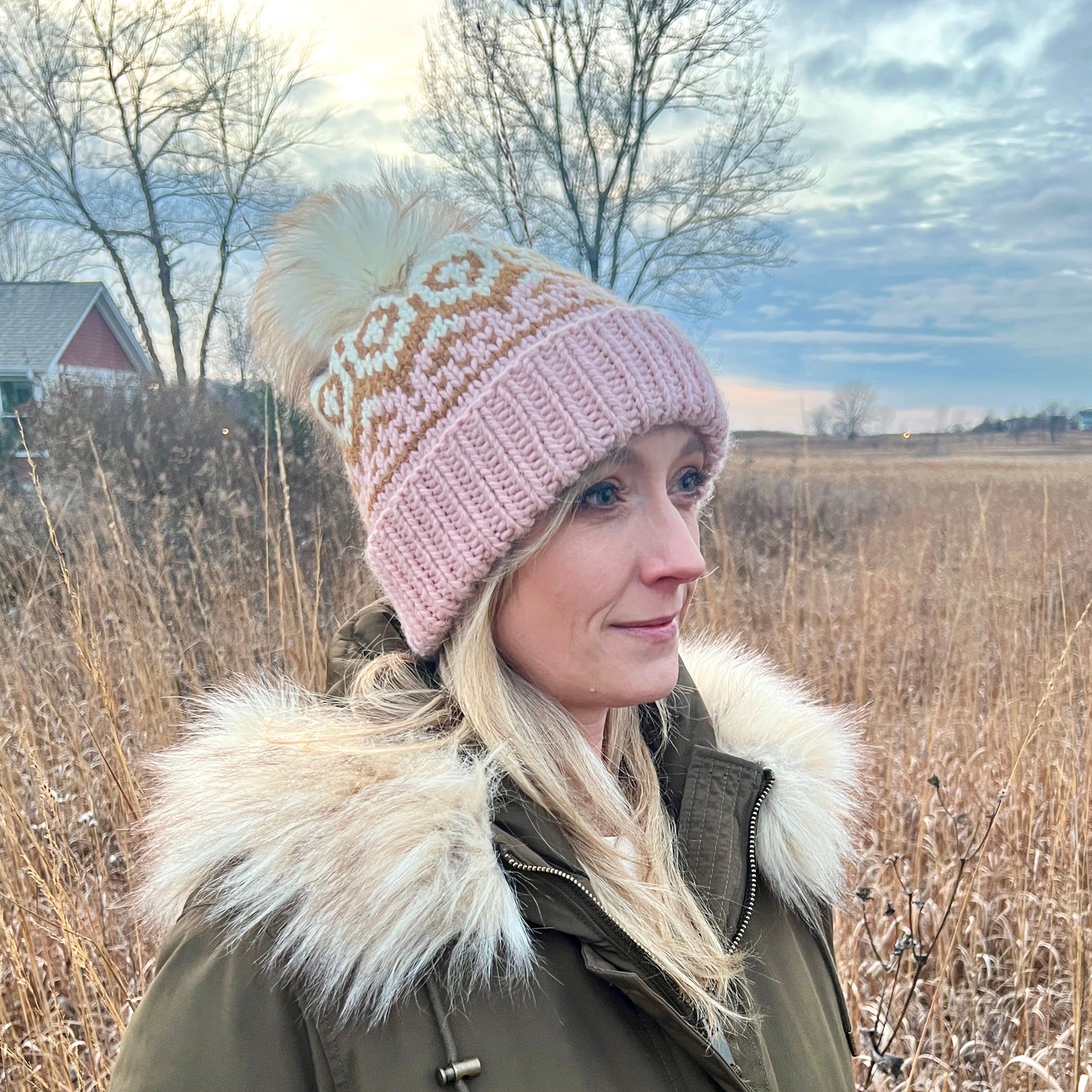 Chromatic Beanie kit (Cameo Rose/Toasted Marshmallow) – Three