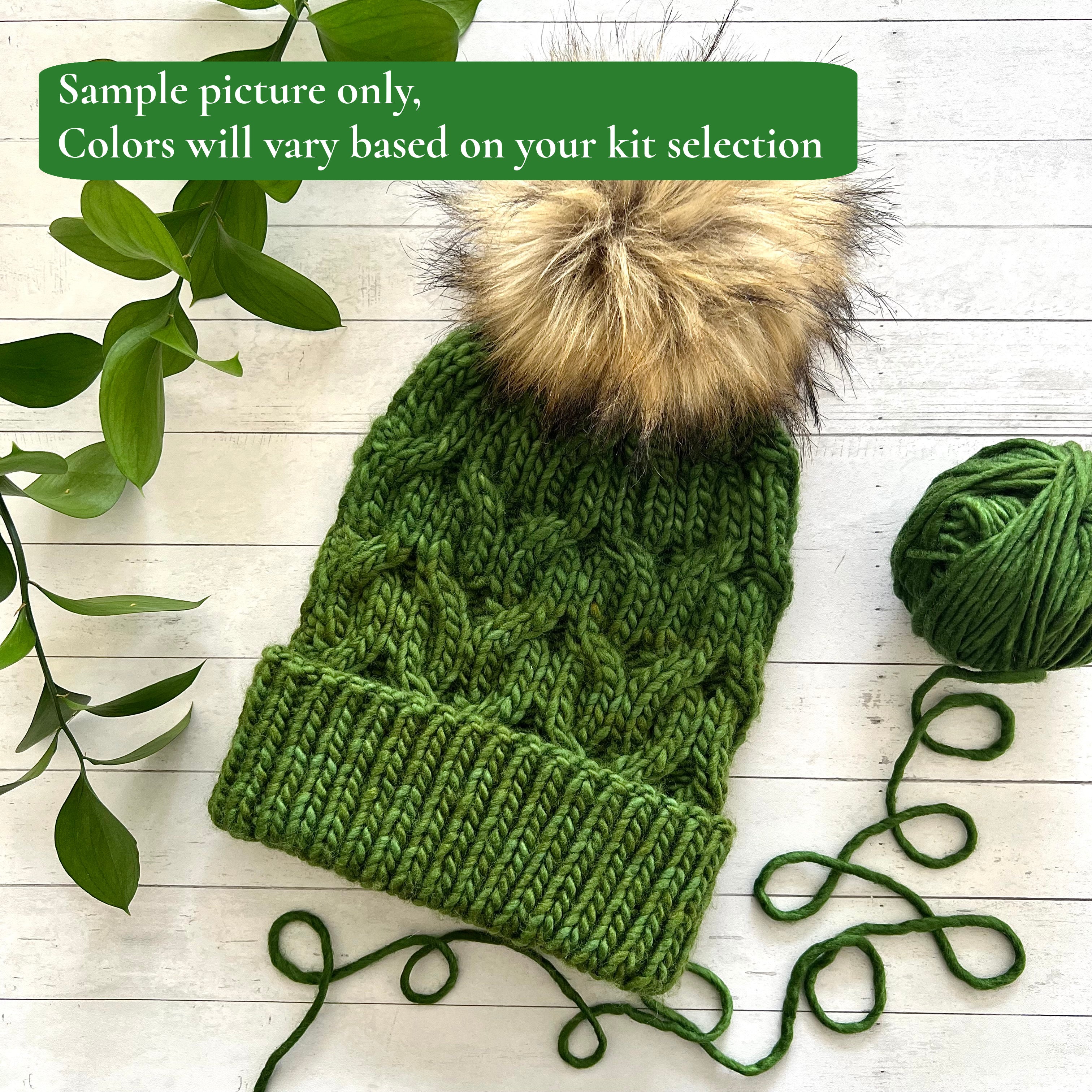 Wintergreen Beanie Kit (Irish Moss/Honey Mustard)