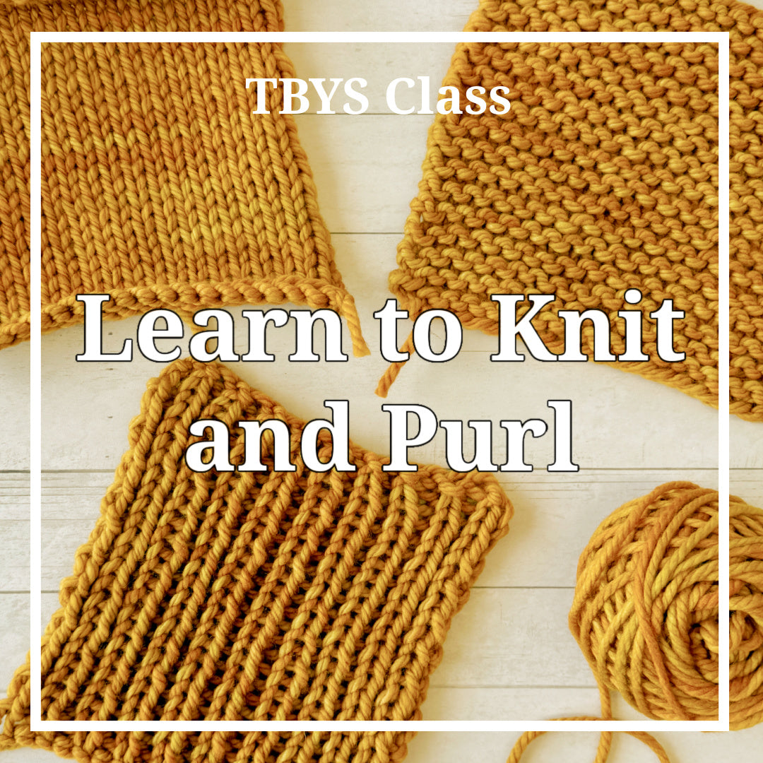 Beginner: Learn to knit & purl with swatches - (Fridays Nov 6, 13, & 20)