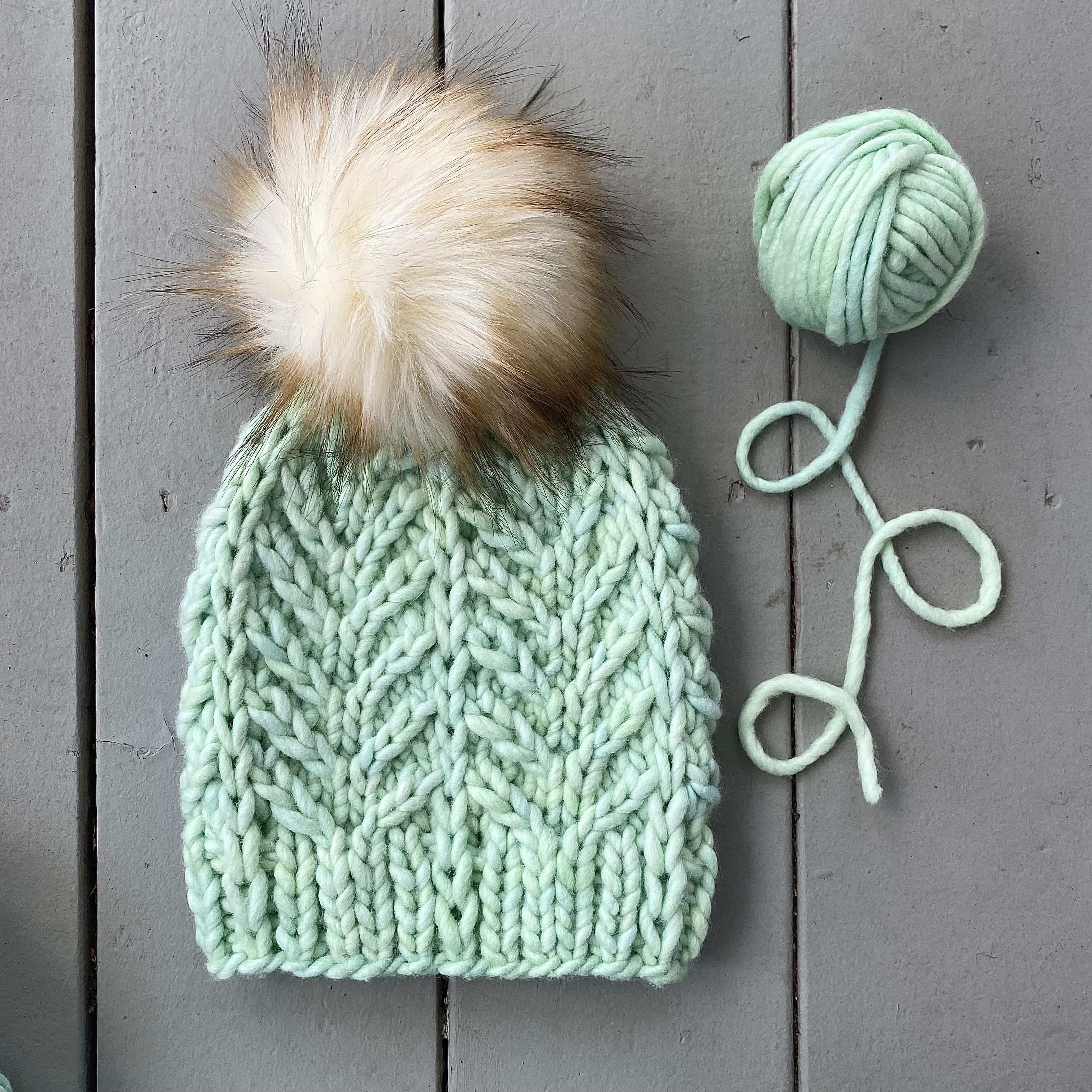 Deco Palm Beanie Pattern