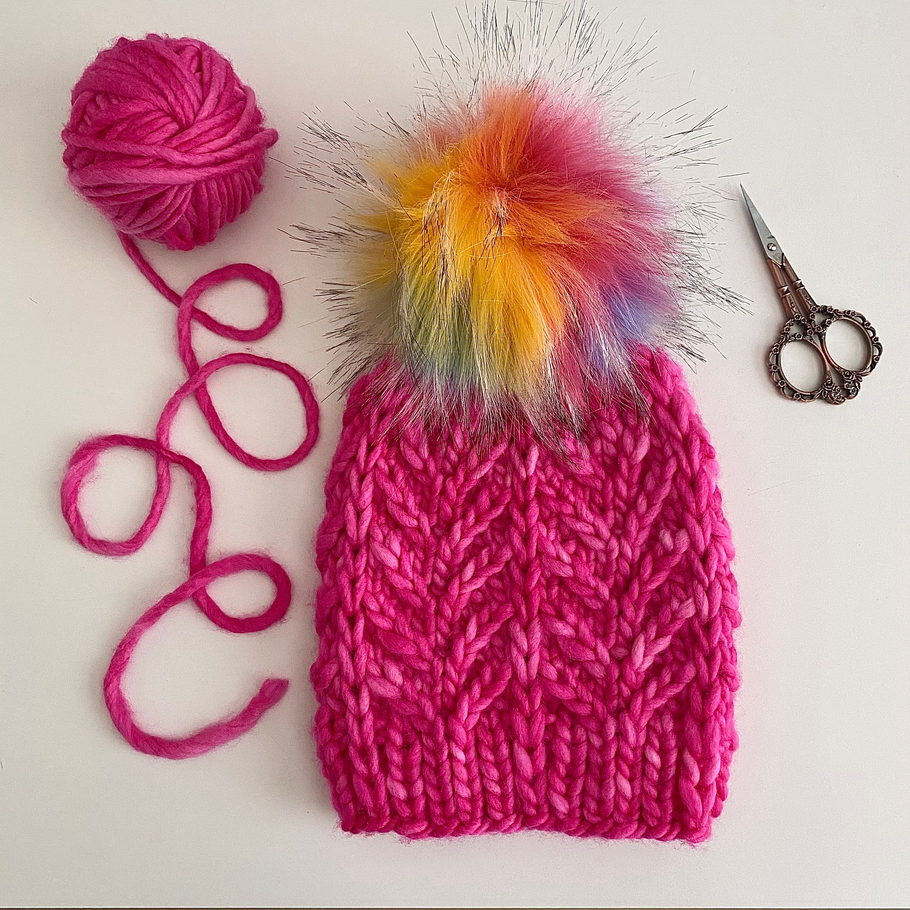 Deco Palm Beanie Pattern