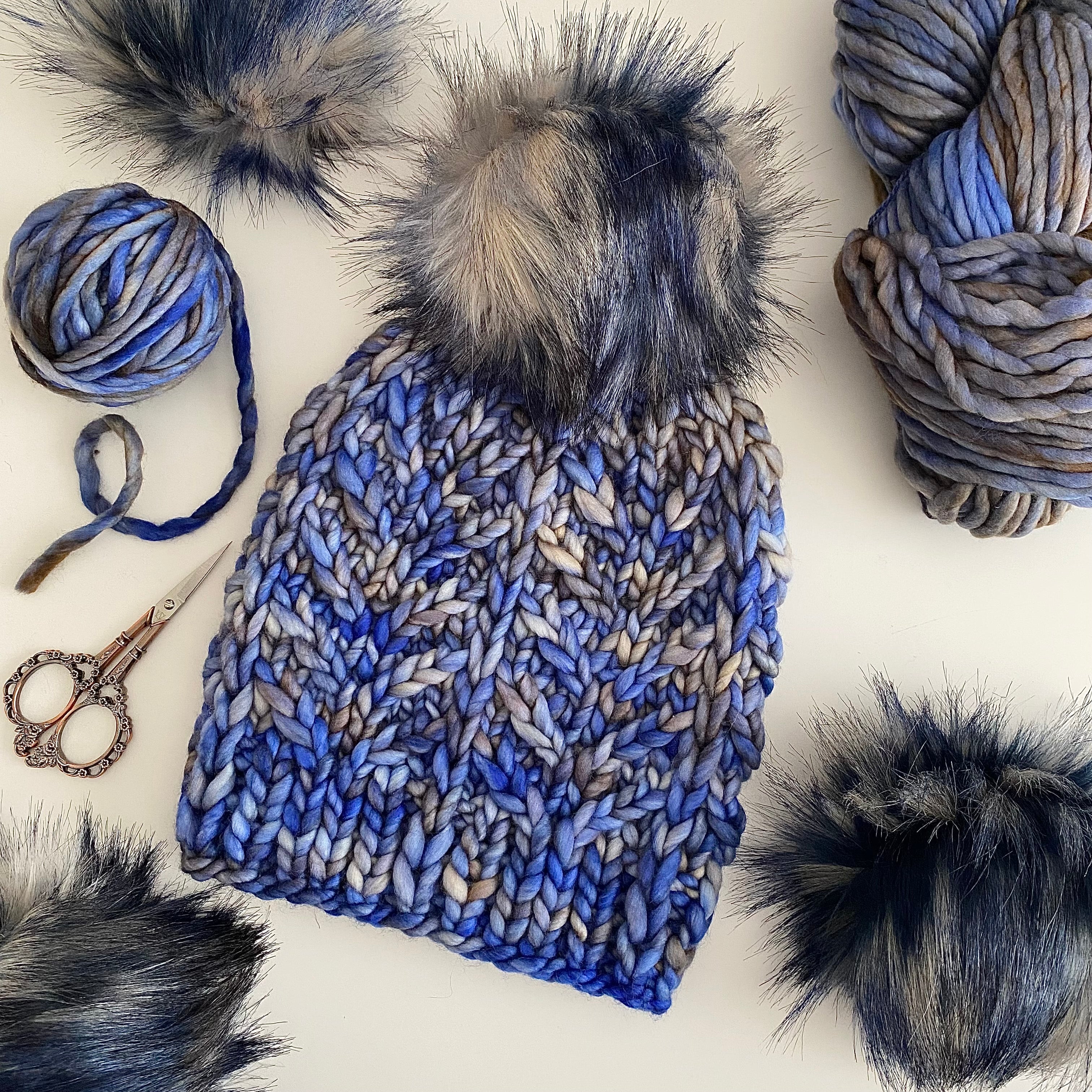 Deco Palm Beanie Pattern