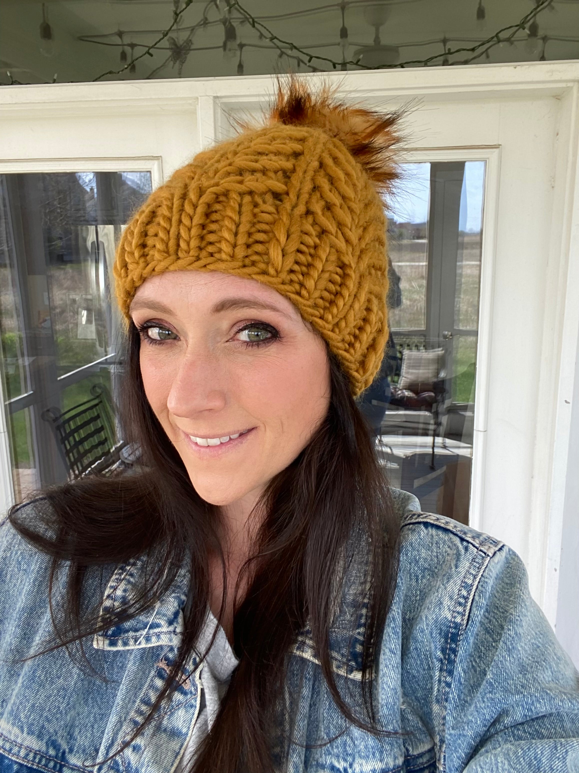 Deco Palm Beanie Pattern