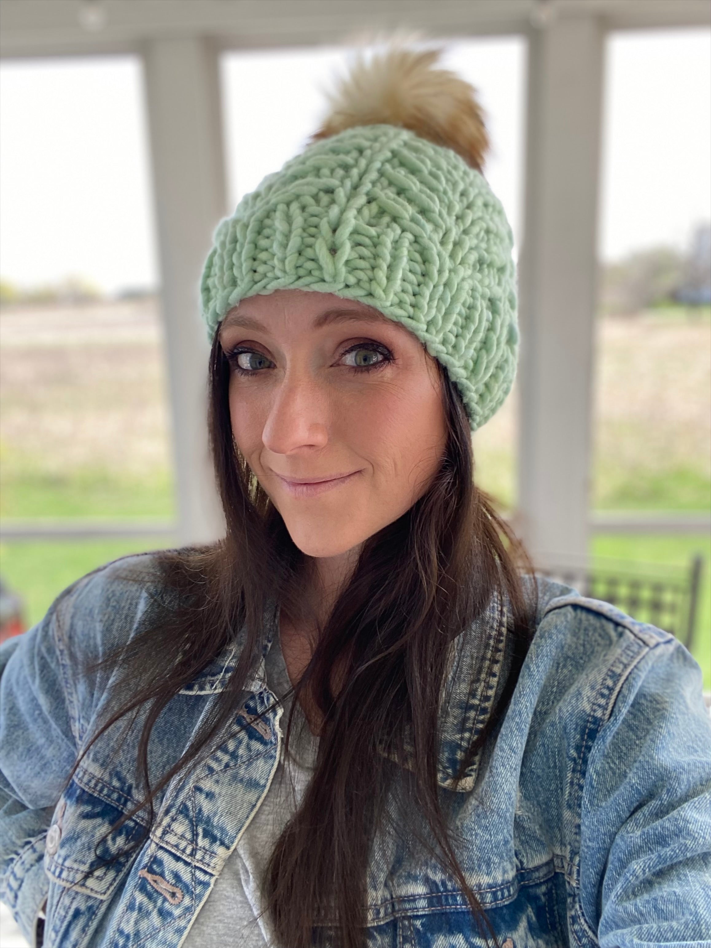 Deco Palm Beanie Pattern