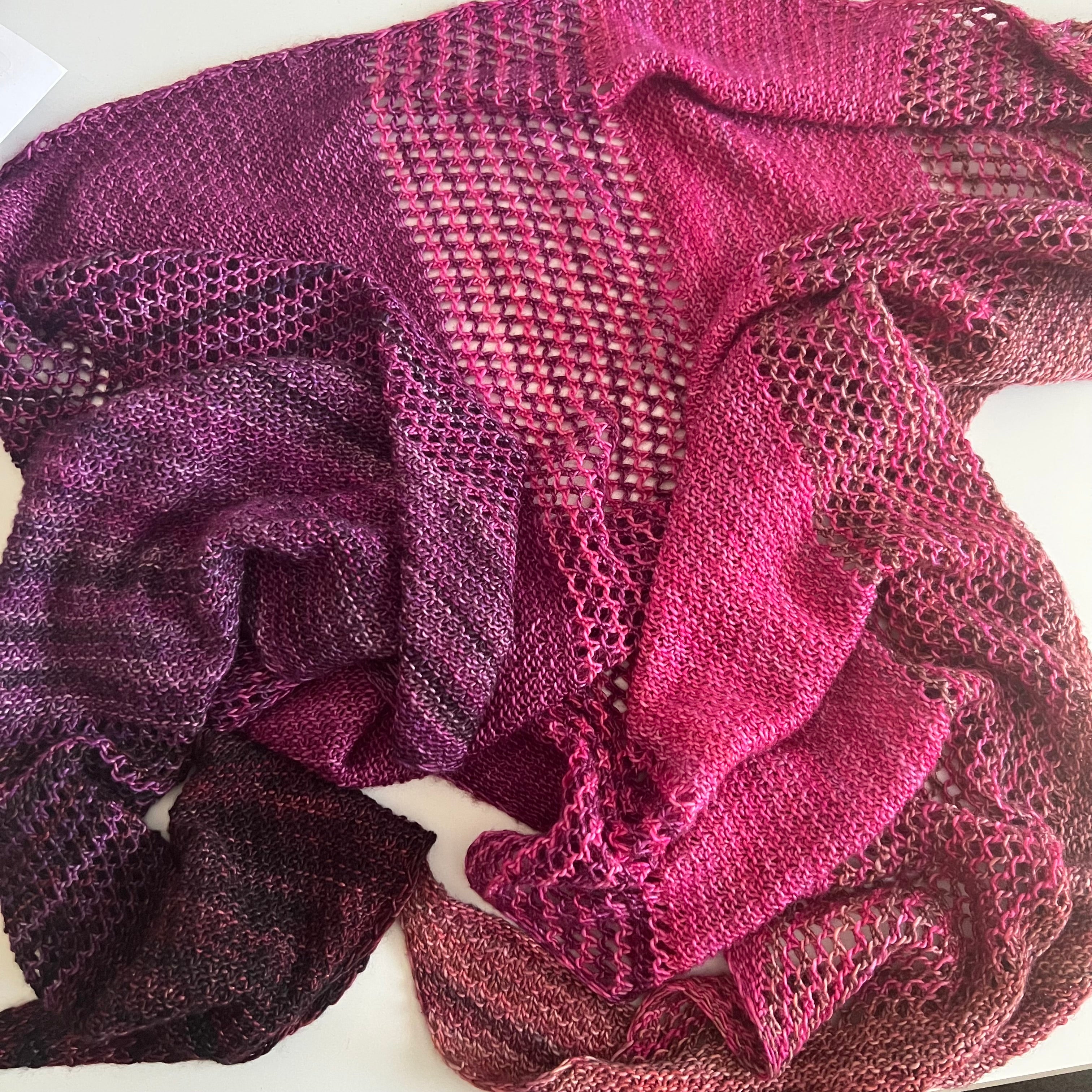 Shawl In Reverse Pattern