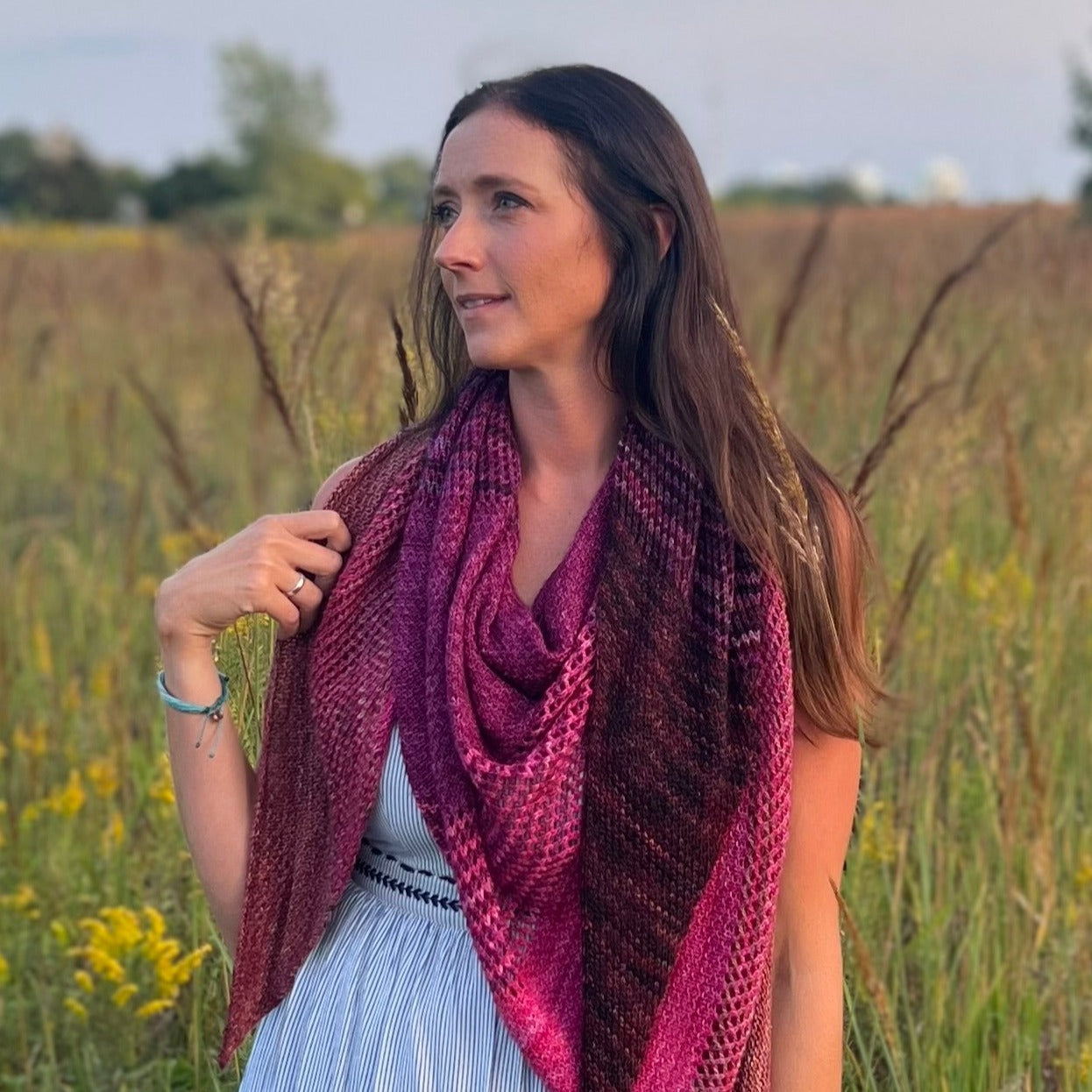 Shawl In Reverse Pattern