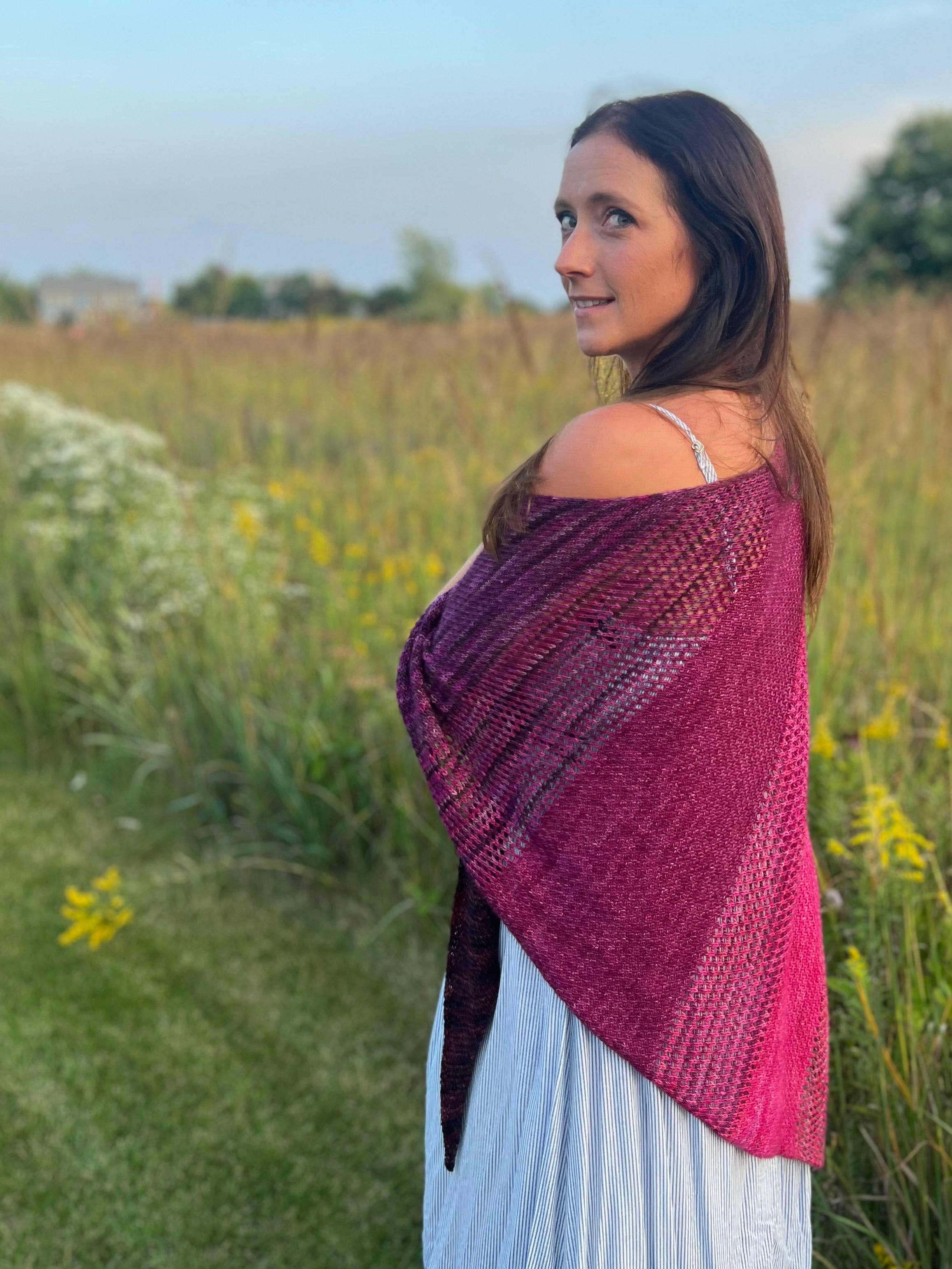 Shawl In Reverse Pattern