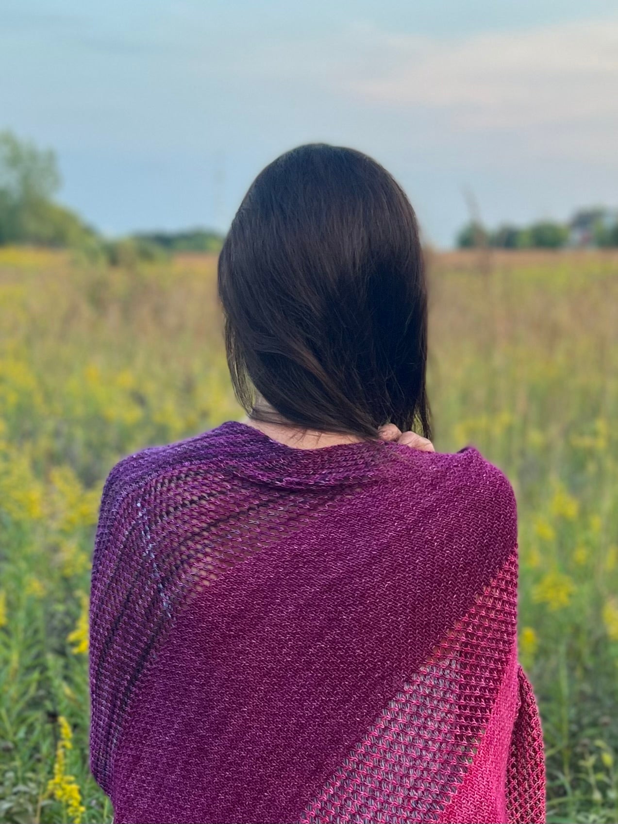 Shawl In Reverse Pattern