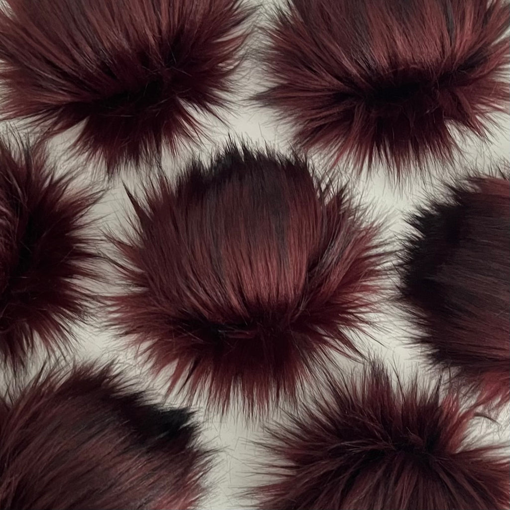 MALBEC luxury faux fur pom pom