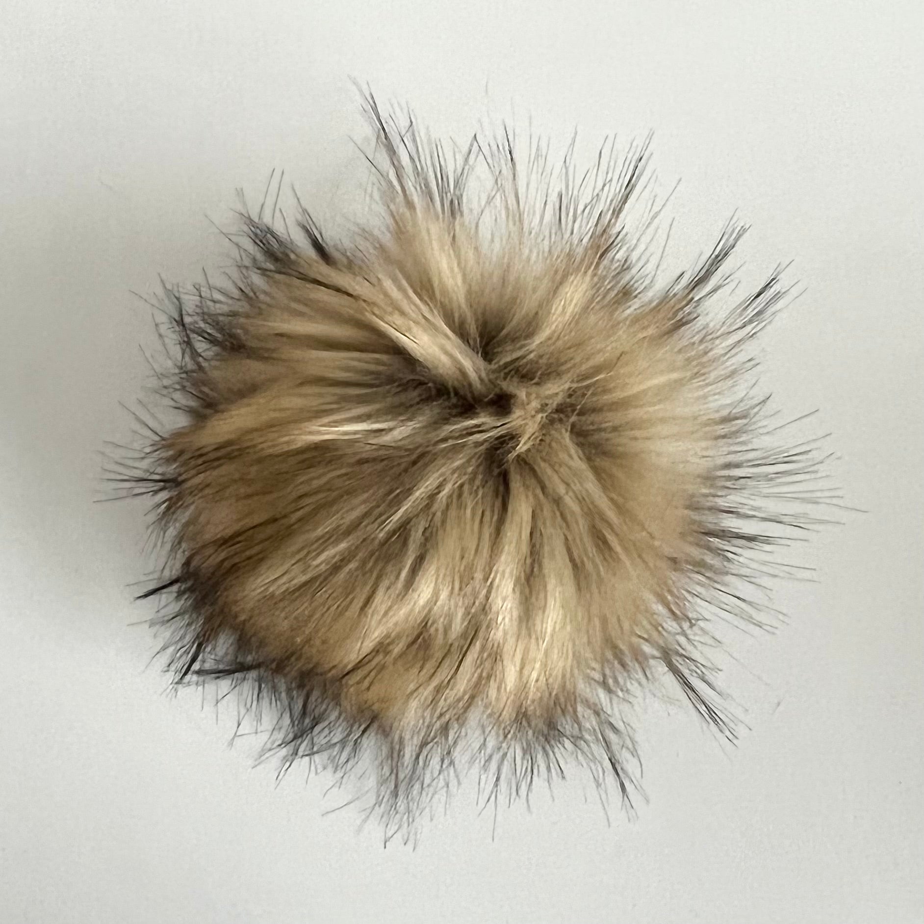 THE POM - BROWN luxury faux fur pom pom