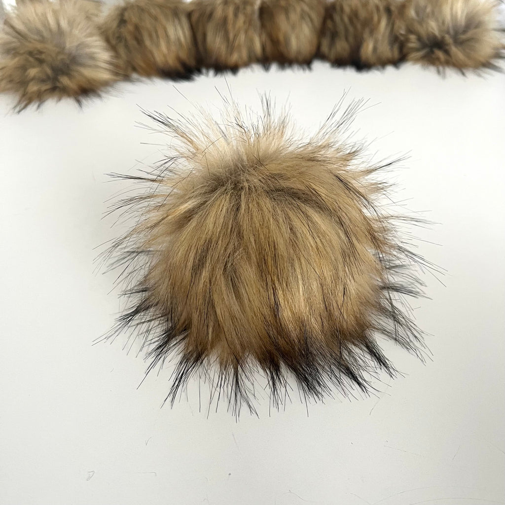 Rowan Faux Fur Pom Pom 10 Raccoon Brown – Wool and Company