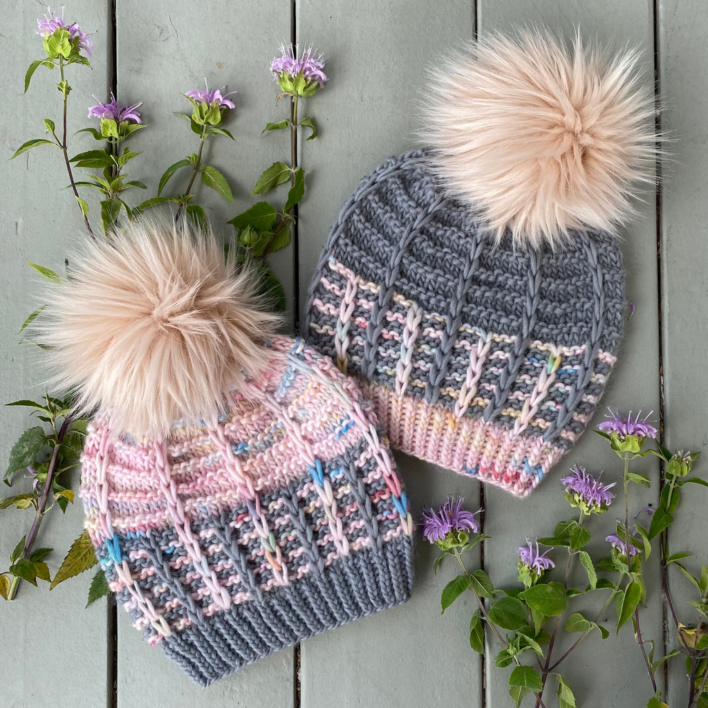 Setting Sun Beanie Kit (Spotted Pink/#skylovers/Cherry Blossom)